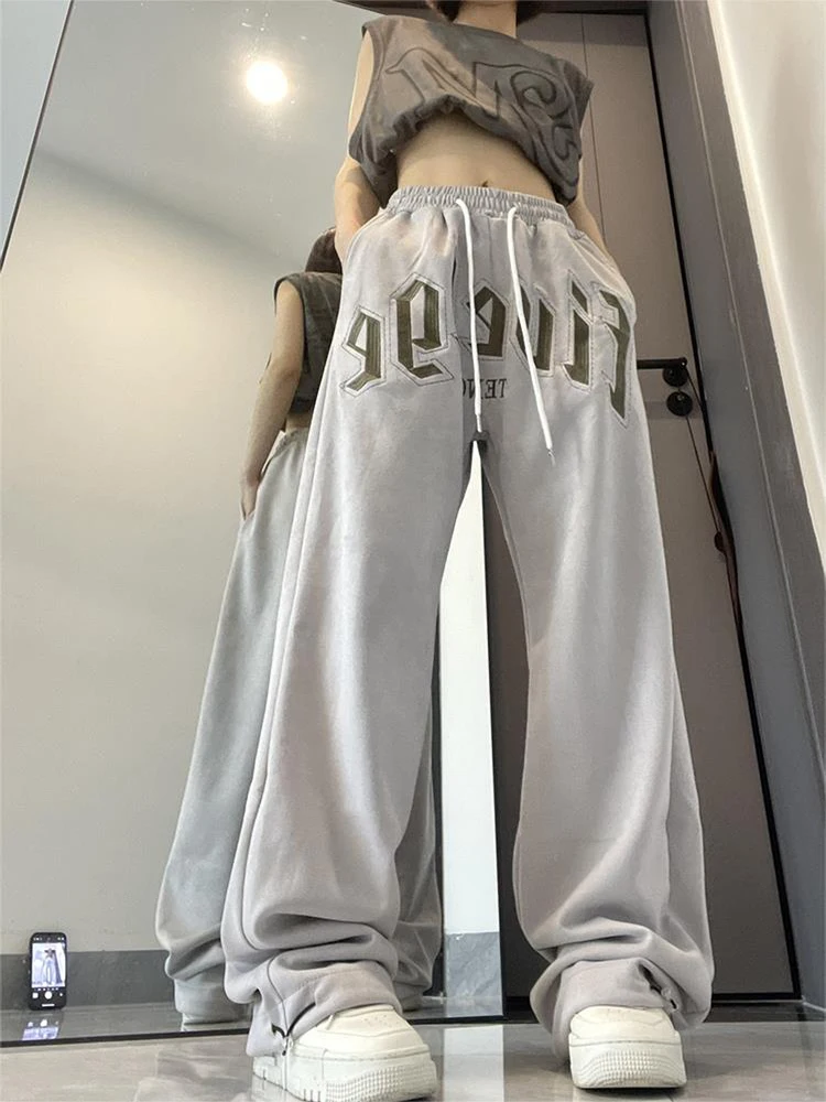 Fashion Alto Moda Track Pants Pantalones Baggy Pantalones De Moda