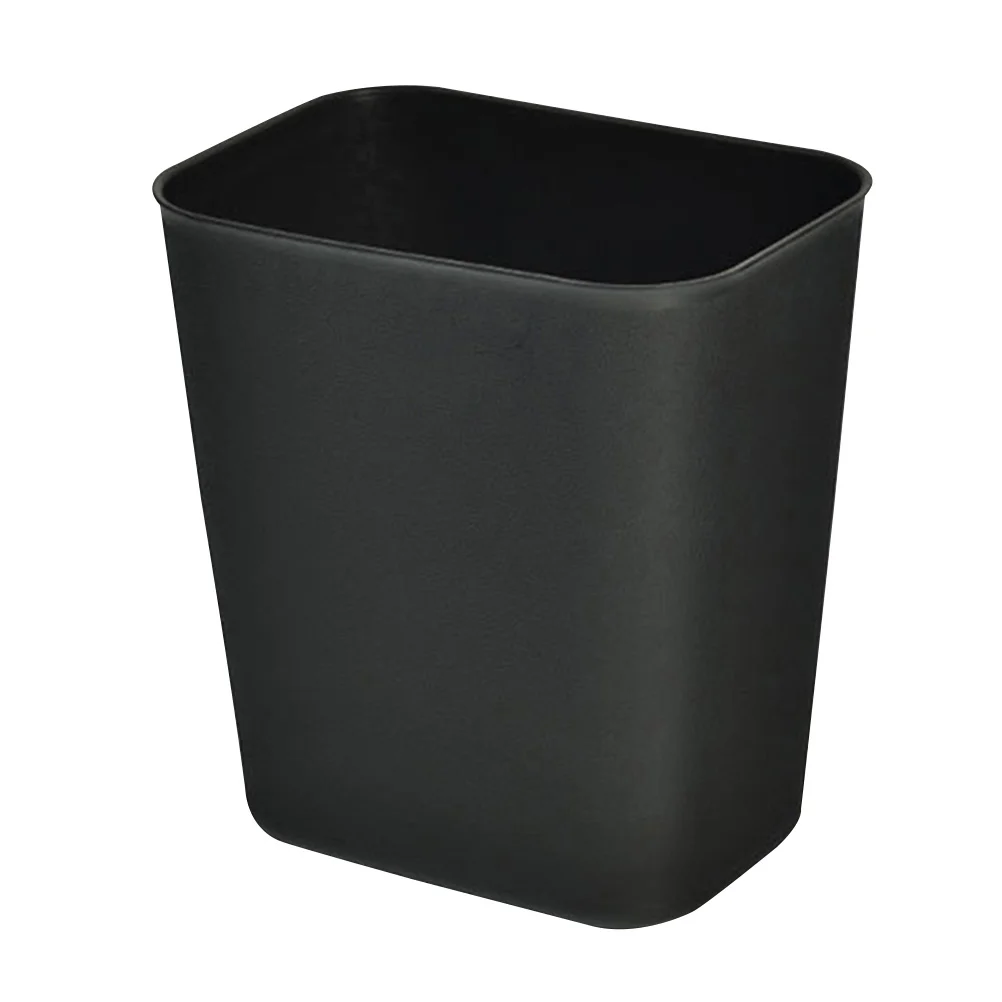 

Trash Can for Car Black Washable Plastic Simple Style Garbage Bucket Office Container Home Kitchen