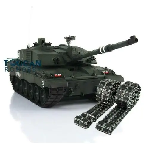 Toys Heng Long 1/16 Dark Green 7.0 Challenger II RC Tank 3908 Radio Control Vehicle Cars Metal Tracks W/ Rubbers for Boy TH17752 2