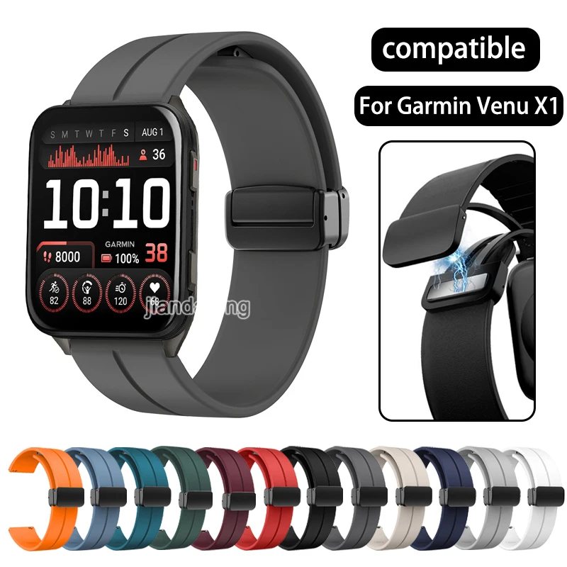 Magnetic Buckle Silicone Strap Replacement Wristband