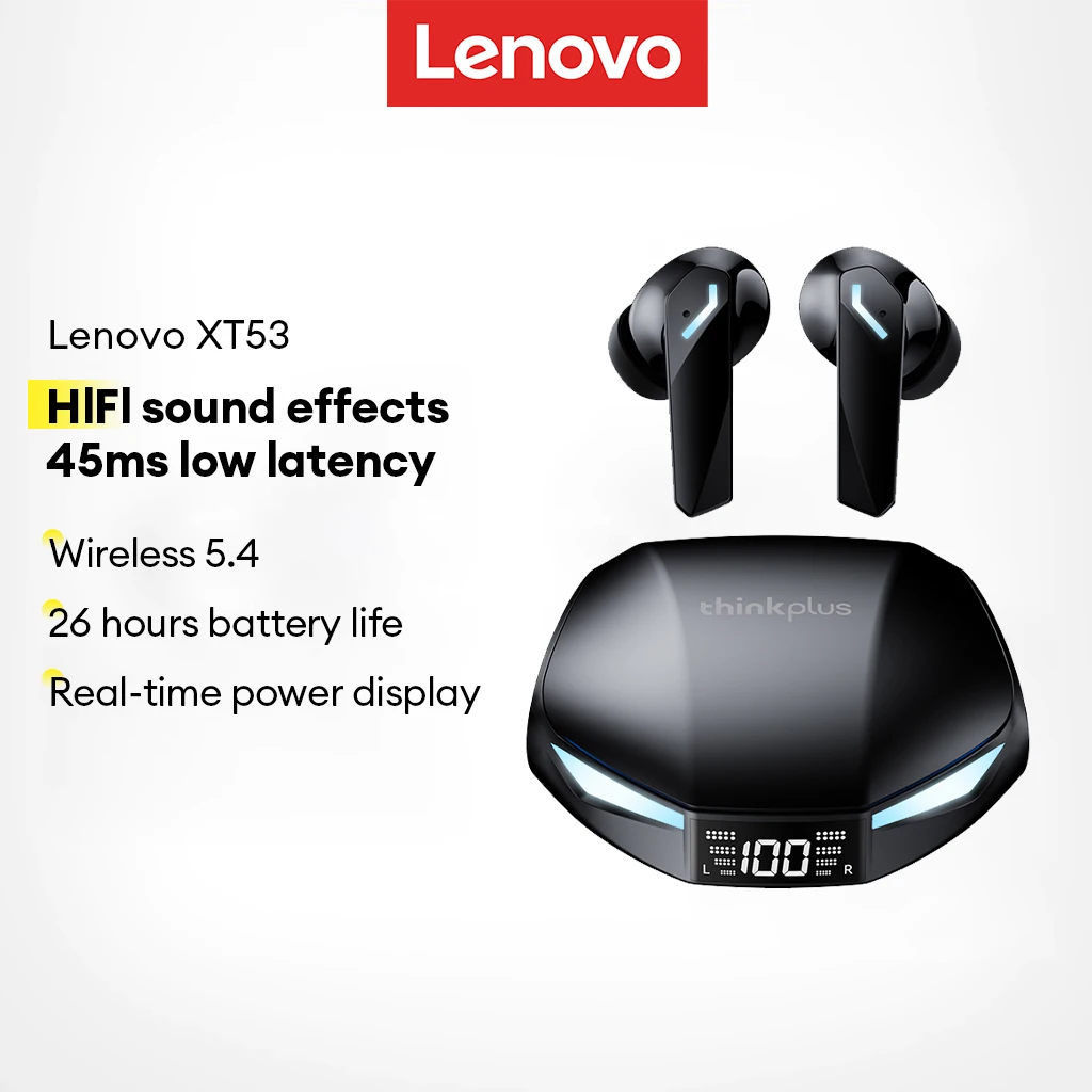 Écouteurs Bluetooth Lenovo GM2 Pro V5.4 - Intra-auriculaires Avec Micro Intégré