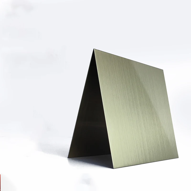 

304Champagne Brushed Steel Plate, Champagne Brushed Brushed Steel Plate、 Stainless Steel Blank Metal Nameplate