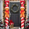 Christmas Hanging Door Banner Merry Christmas Decoration for Home 2025 Xmas Door Decor Navidad Notal Noel Ornament New Year 2026 1