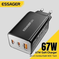 Essager 67W GaN USB-C Charger PD 3.0 QC 3.0 Fast Charge for iPhone 16 15 Pro Max Xiaomi Samsung Huawei Mate 70  Laptops Chargers - Image 2