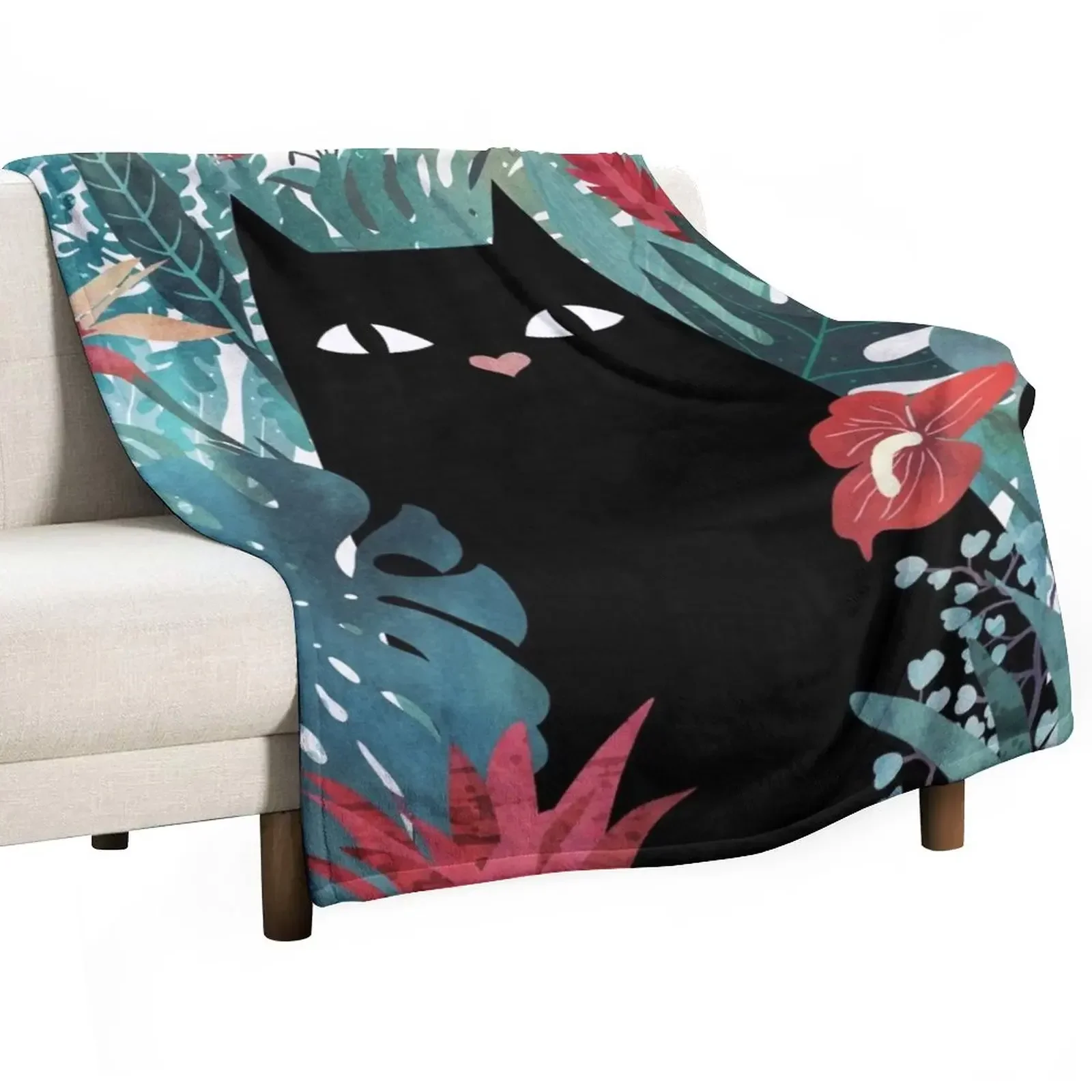 

Popoki Throw Blanket Summer Beddings Flannel Fabric Polar Blankets