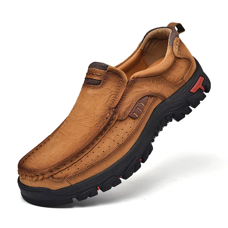Men Casual Shoes Sneakers High Quality Fashion 100% Genuine Leather Shoes Handmade Men Cowhide Flats Men Leather Shoes