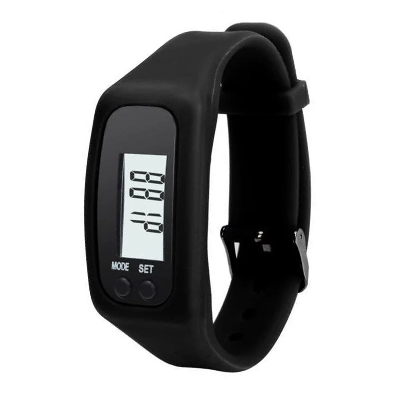 

2023 Digital LCD Pedometer Run Step Walking Distance Calorie Counter 12/24 Hours Time Display Sport Watch Bracelet Smart Devices