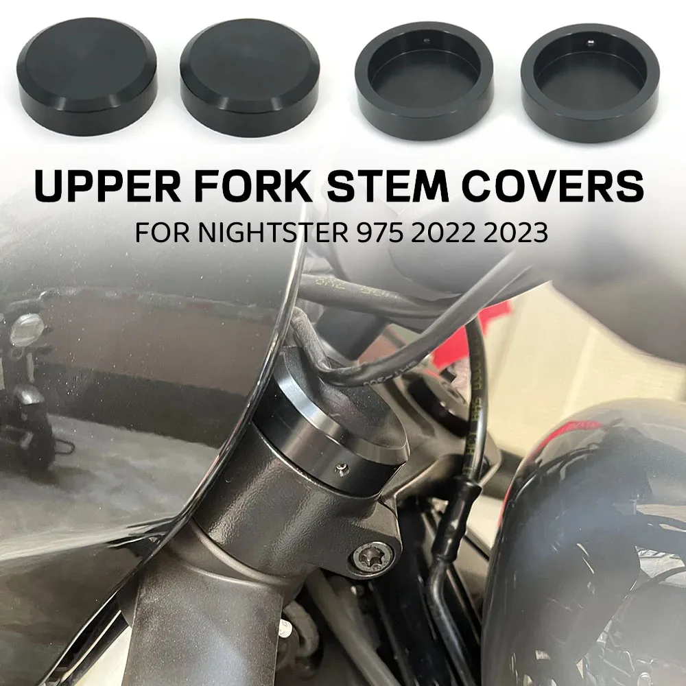 

Для Harley Nightster 975 RH975 Nightster975 S 2022 2023 новые мотоциклетные верхние крышки штока вилки черного цвета