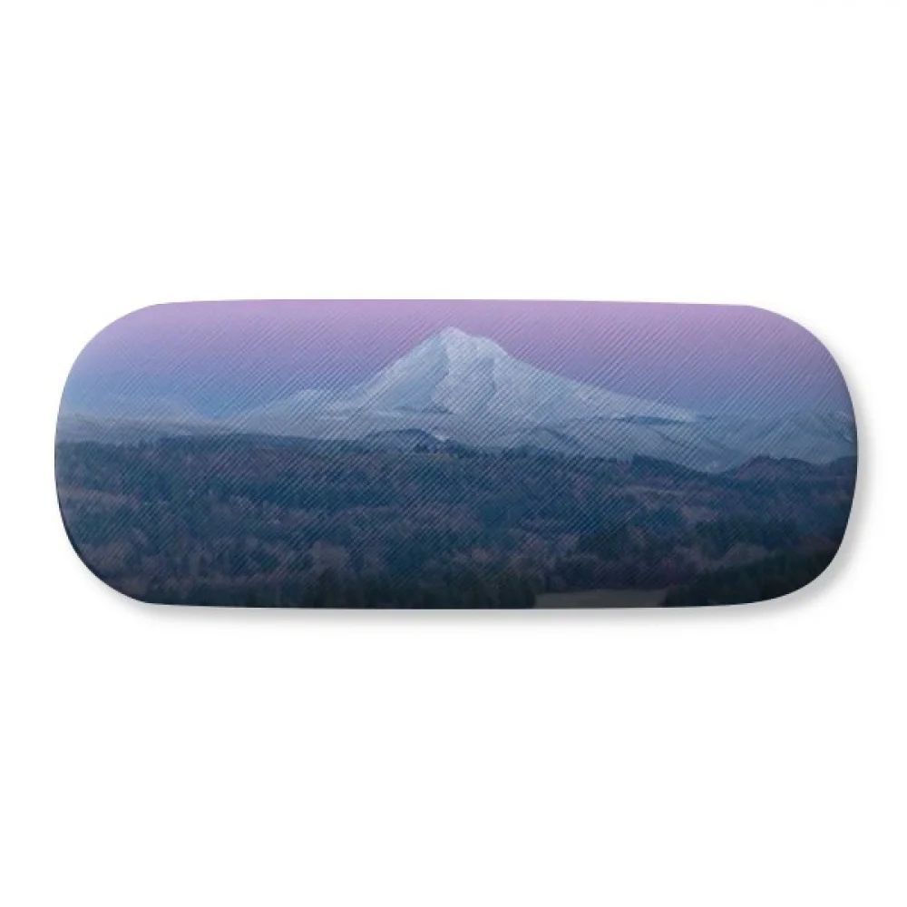 

White Mountain Purple Blue Sky Glasses Case Eyeglasses Hard Shell Storage Spectacle Box