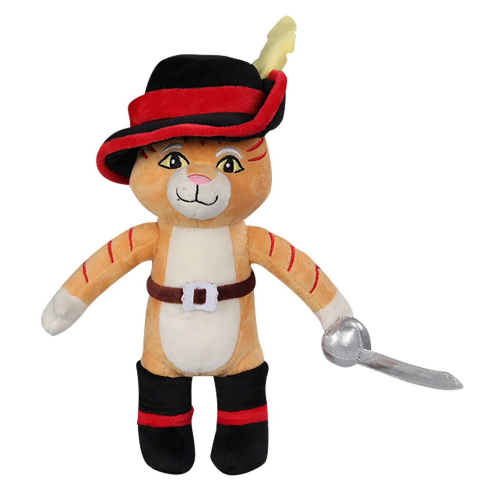 Fantasia Puss Cosplay in Boots Plush Cartoon Cat Perrito Plushies Mascot Figurine Adult Kids Children Xmas Birthday Gifts