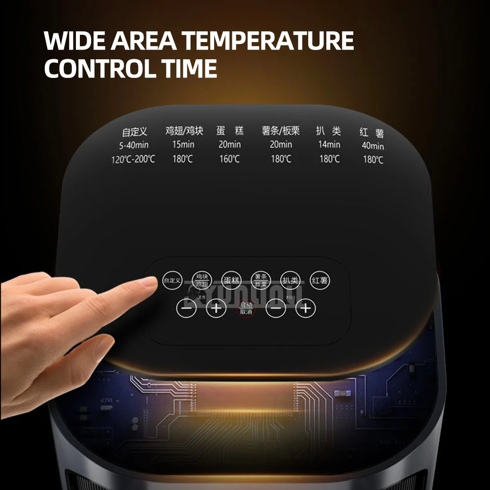 Automatic Intelligent Visual Air Fryer Large Capacity Fryer Household Multi-Functional Deep Frying 3
