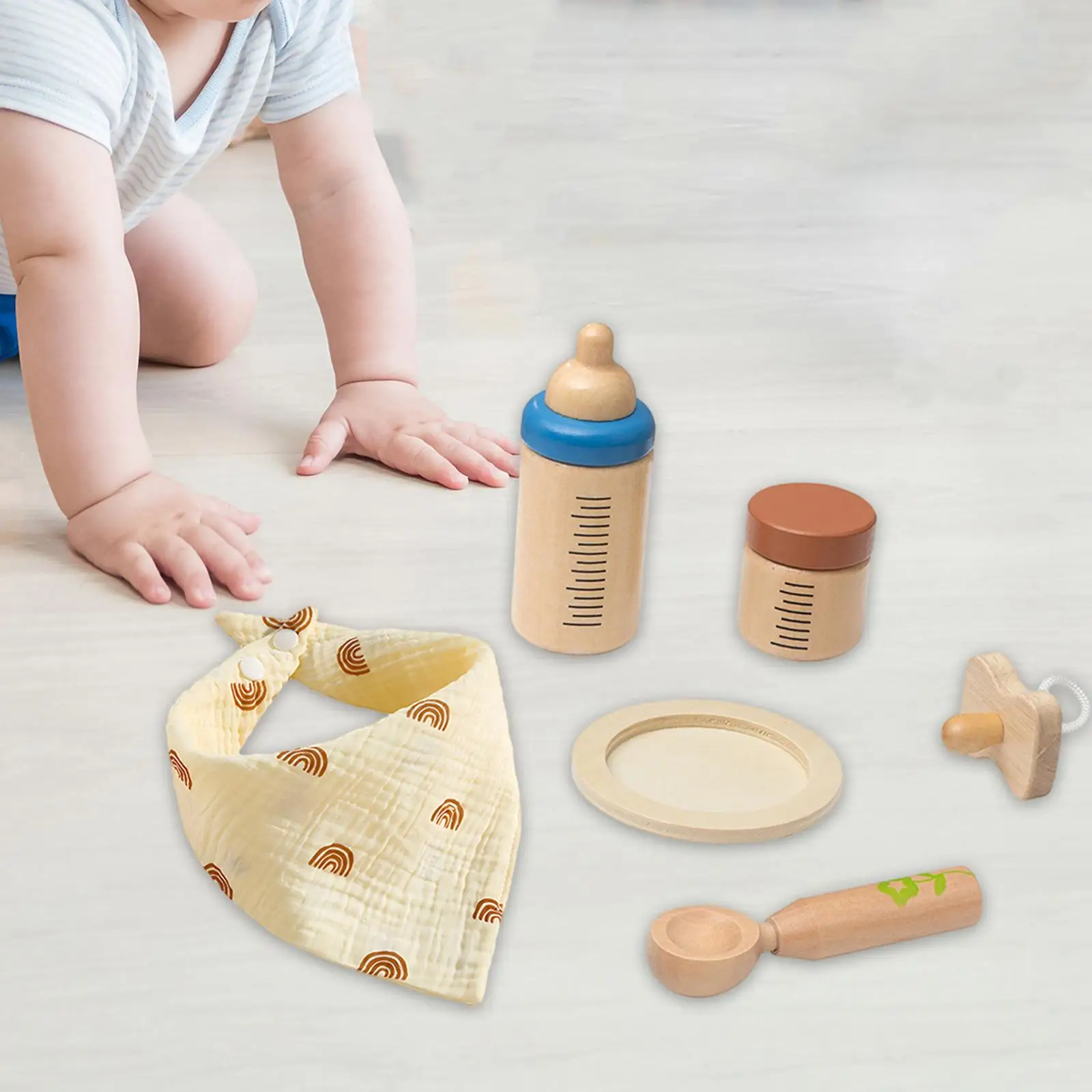 

Baby Doll Feeding Set Baby Doll Bottles Toy for Kids Children Age 3 4 5 6 7