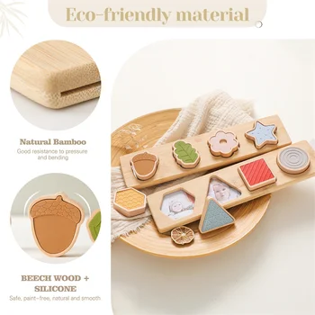 Children Stacking High Blocks Constructor - Wooden Toys 2