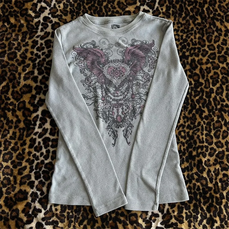 Camicia Maniche Lunghe Donna Y2K Fairy Grunge – Stile Punk Gotico Vintage – Streetwear Estetico - 3