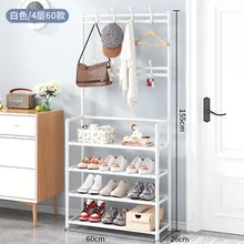  Coat Rack And Shoe Rack Wall For Clothes Floor Hanger Clothes Garment Hanging Storage Wardrobe Coat Shelf Furniture For Home 