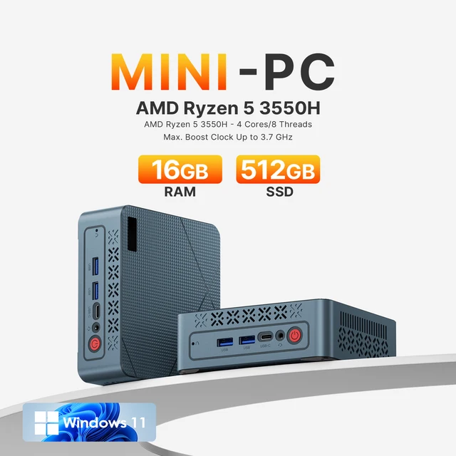 ミニPC AMD Ryzen 5 3550H Windows11 Pro Amazon.co.jp: Mini PC AMD Ryzen 5 3550H (4 Core 8 Threads