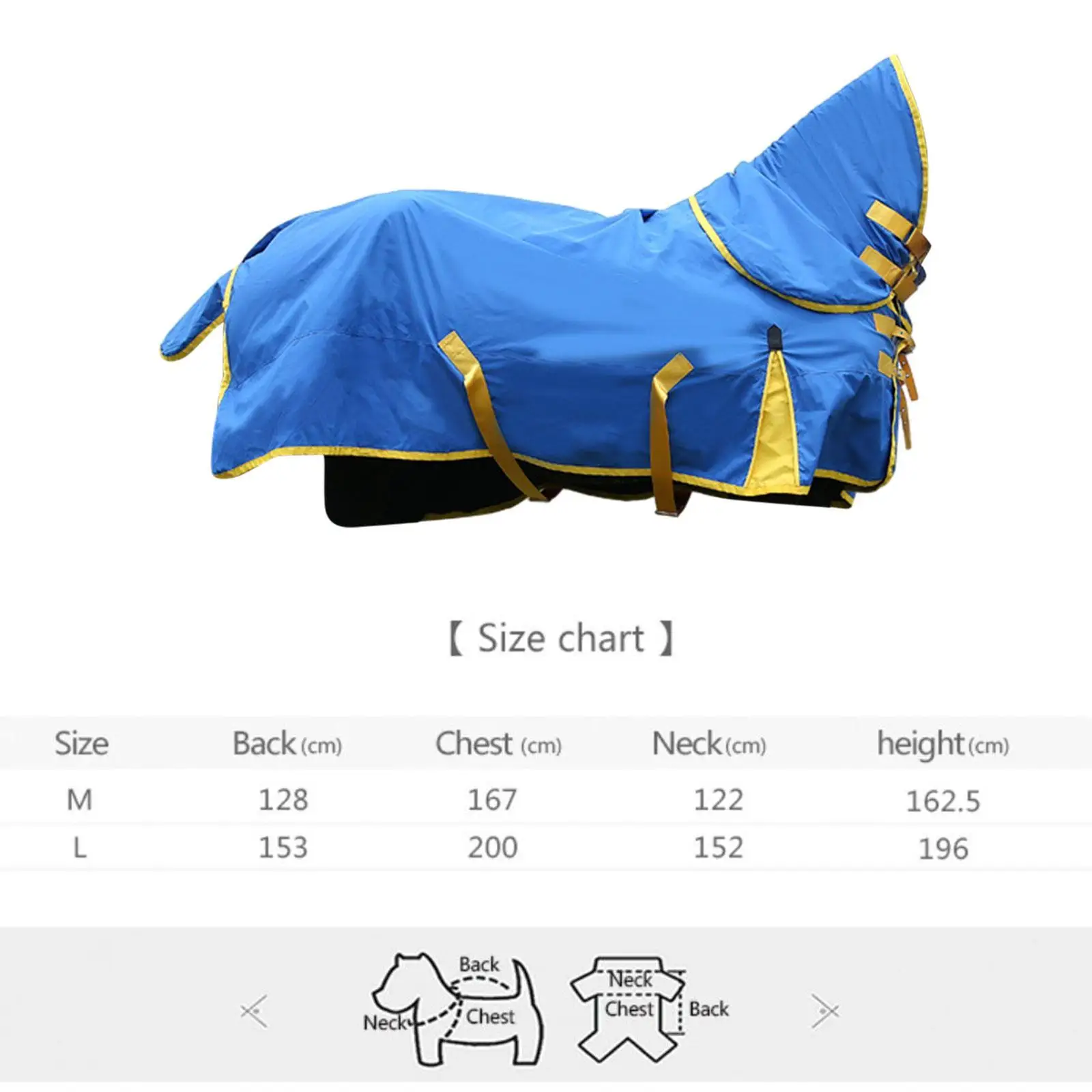 Horse Care Sheet with No Filling with Neck Waterproof Windproof Adjustable Equestrian Clothing Horse Clothes Horse Blanket 6