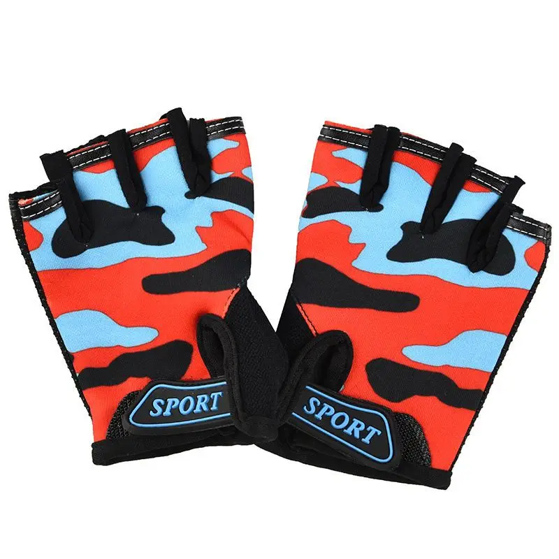 Summer Children Tactical Gloves Cycling Kids Roller Skating Girls Boys Sun Protection Non-Slip Sports Gloves 4 To 7 Years Old 6