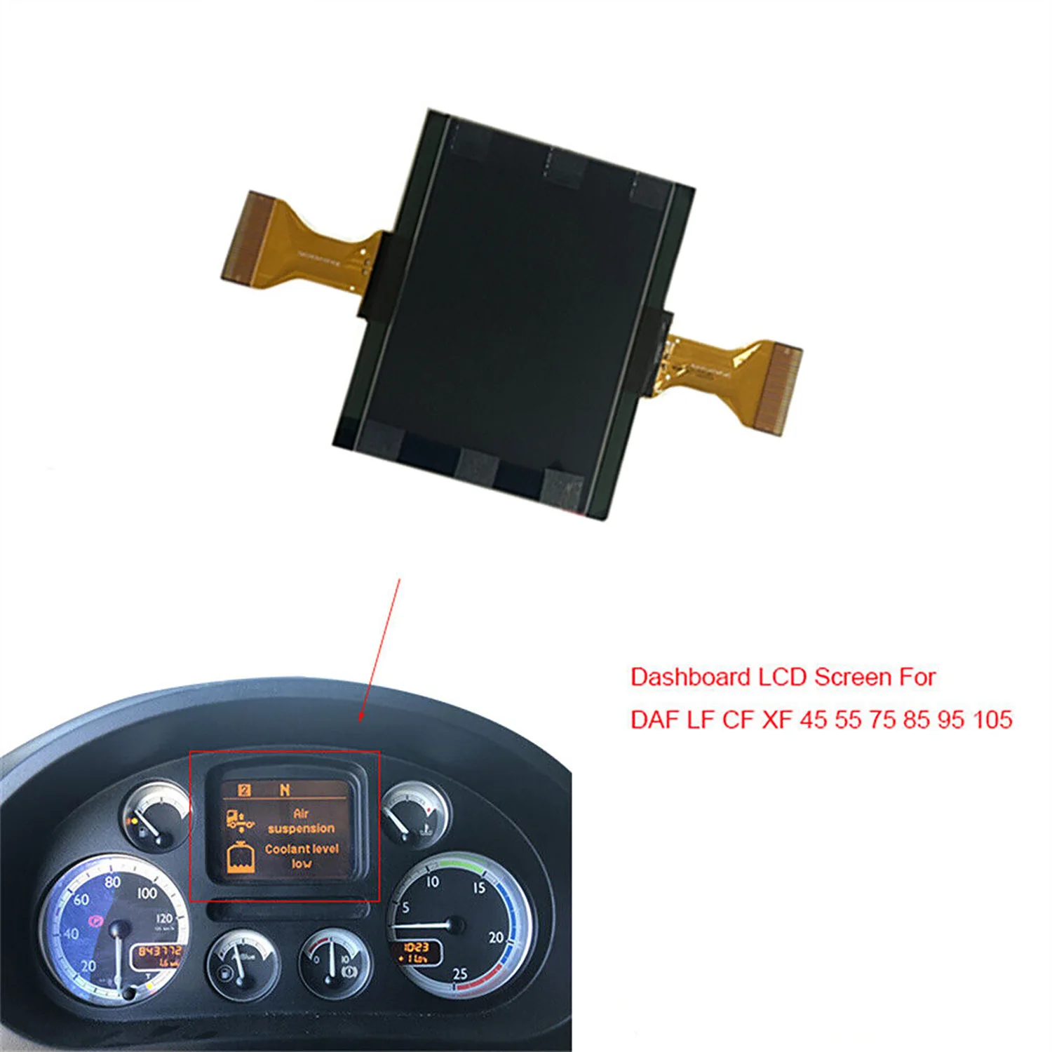 DAF Ʈ Ŭ ü LCD ÷, LF/ CF/ XF 45/55/75/85/95 5010595267 1629662(2002) 155400001000 1372055, 1 