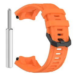 Silicone Sports Strap for Smart Watch - Original Replacement Bracelet Belt Accessories (Orange)