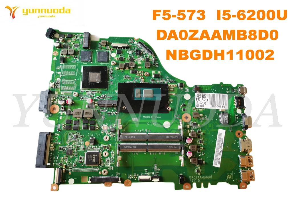 

Оригинальная материнская плата для ноутбука ACER F5-573 ID 0zaamb8d0 NBGDH11002, проверенная, хорошая Бесплатная доставка