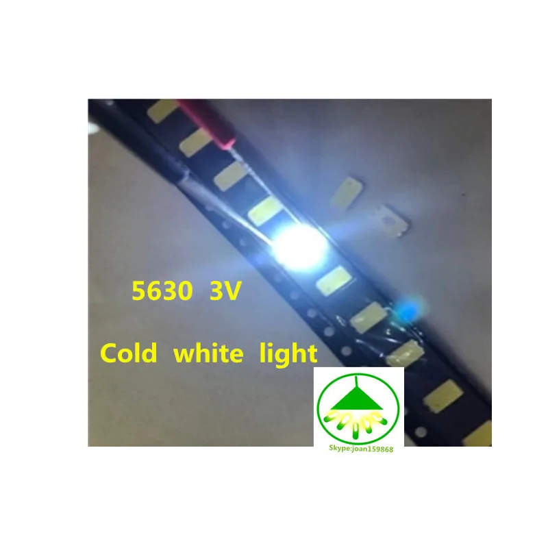 Per 200 Pz/Lotto 5630 3V Smd Lampada Perline Led Per Samsung Cool White Lcd Retroilluminazione Tv Retroilluminazione Riparazione Striscia Spedizione G