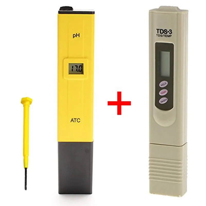 

Digital PH Meter + Automatic TDS Tester Water Analysis Monitor Waterproof uality Acidity Meter for Aquarium Pool