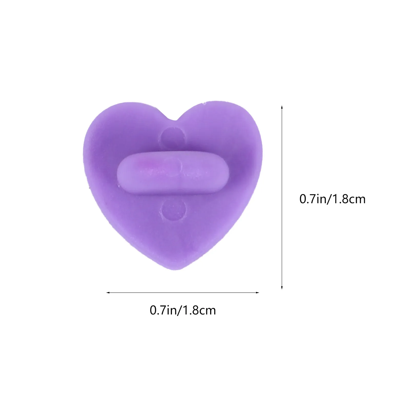 100개 하트 모양 고무 핀 백 브로치 버클 반원형 손잡이 안전 잠금 DIY 배지 백킹 브로치 베이스 라펠 브레스트핀