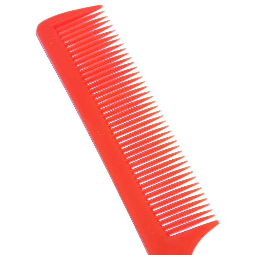 6Pcs Rat Tail Comb Picking Combs Plastic Hairdressing Comb Anti-static Hair Styling Comb for Barber Salon Home Use Brush C0028A 5