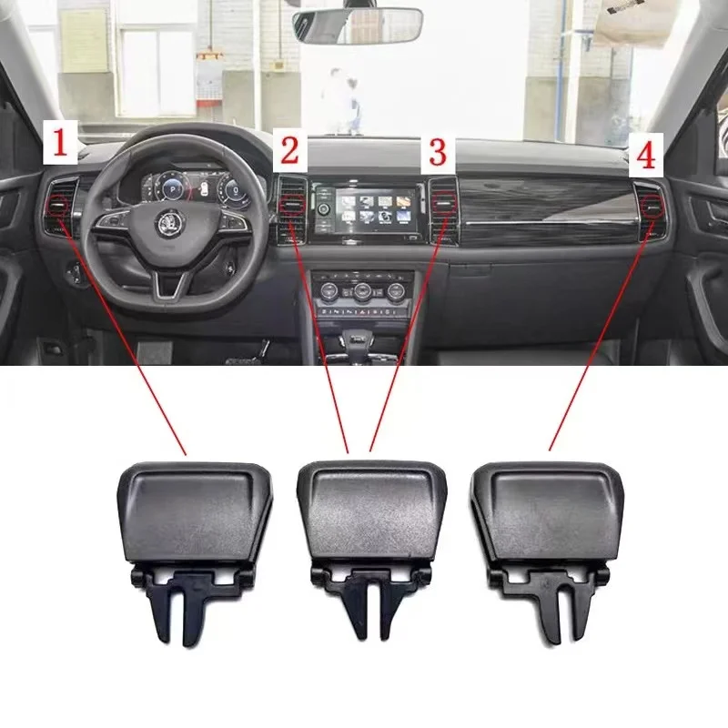 56G819701A 56G819702A 56G820951A 56G820952A For Skoda KODIAQ Car Instrument Panel Air Conditioning Outlet Vent Tab Clip car air conditioning outlet clip