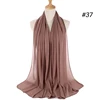 Voile musulman en mousseline pour femme, long et uni, en mousseline bulle, foulard hijab en mousseline pour femme musulmane