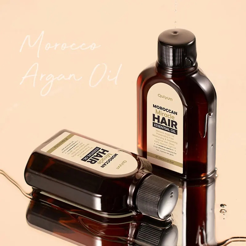 Hair Care Oil Moroccan Pure Argan Hair Essential Oil for Dry Types Multi-functional Care Products 100ML
