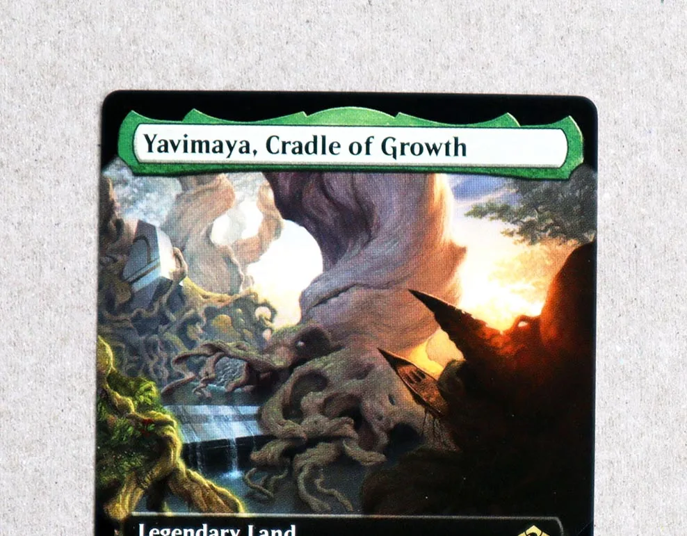 Game Cards Yavimaya Cradle of Growth Foil/Holo TCG Magical Proxy Cards Game Quality Proxy Gathering Board Playing Game Trading Cards