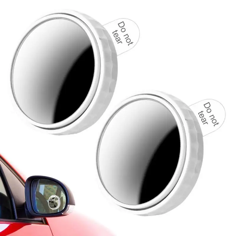 

Blind Car Mirror Suction Cup Small Round Convex Mirror 360 Wide Angle Convex Mirror Adjustable Auto Rearview Mirror Auxiliary