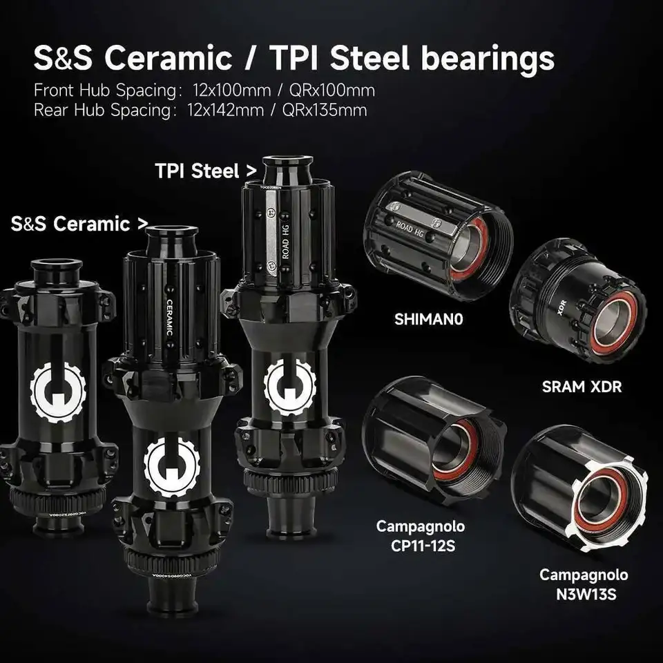 ELITEwheels 軽量カーボンホイール　ディスク　カーボンホイール Amazon | ELITEWHEELS エッジ 40mm セラミックベアリング