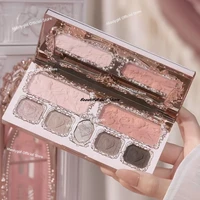 4pcs/set Flower Knows Strawberry Cupid Collection Series Makeup Set Lipstick Eyeshadow Blush Handheld Mirror 2