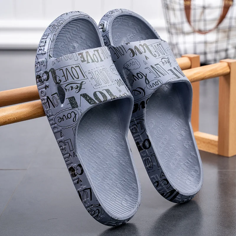 New Summer Slippers For Women Men Beach Sneaker Slippers Soft Thick Sole  Print Pillow Slides Flat Couple Outdoor Sandals Shoes - Women's Slippers -  AliExpress