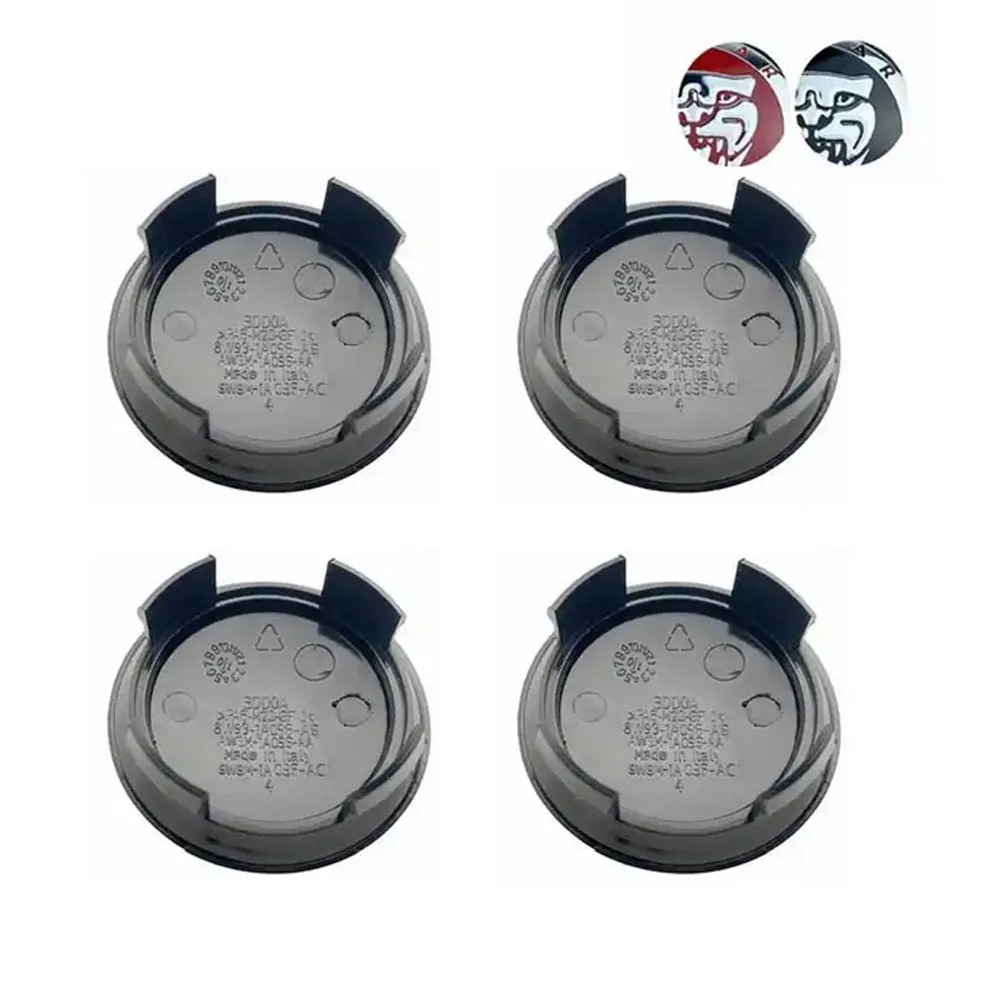 4X 58Mm Car Wheel Center Hub Badge Emblem Decalcomania Ruota F- Cover Per Jaguar Xeltype Xf Xjl Xk Xe Xj Xjs
