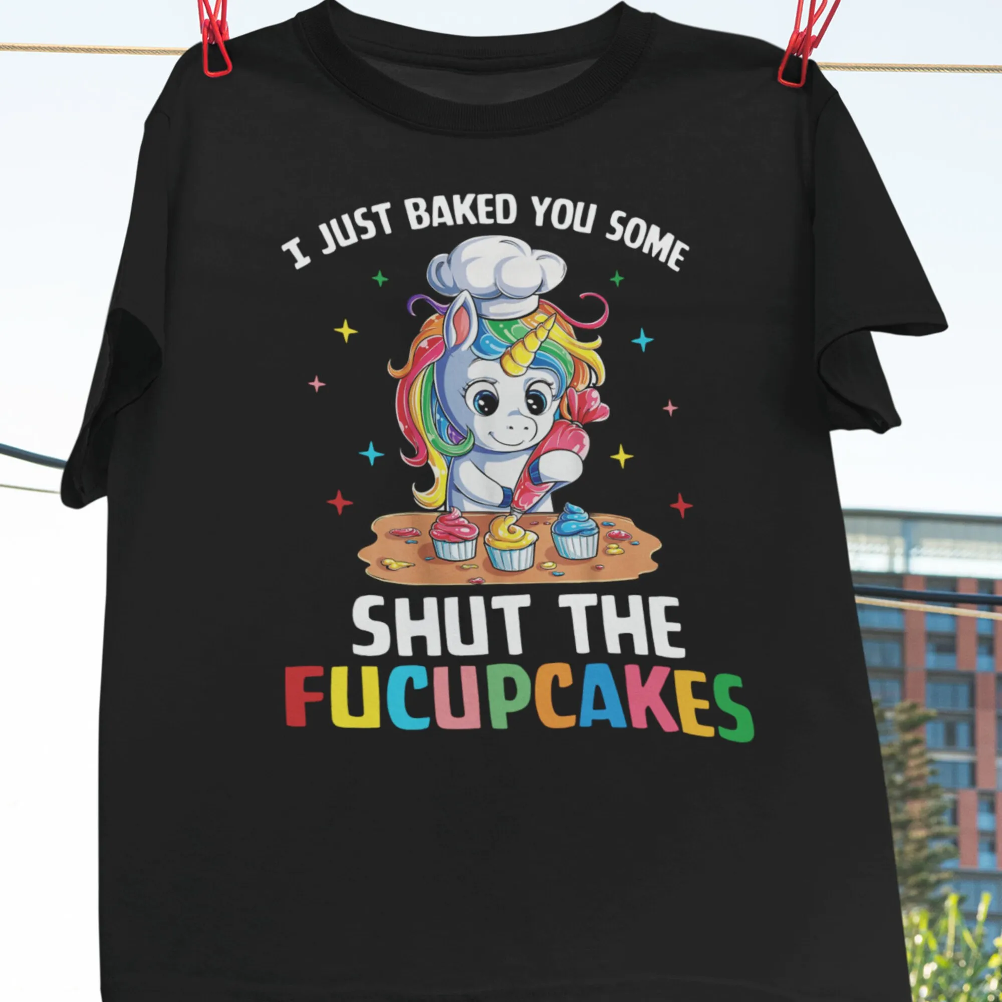 Я только что запечатал вам немного запястье фуккейк футболка Единорог любимый Милая любовь выпечка для пекарни