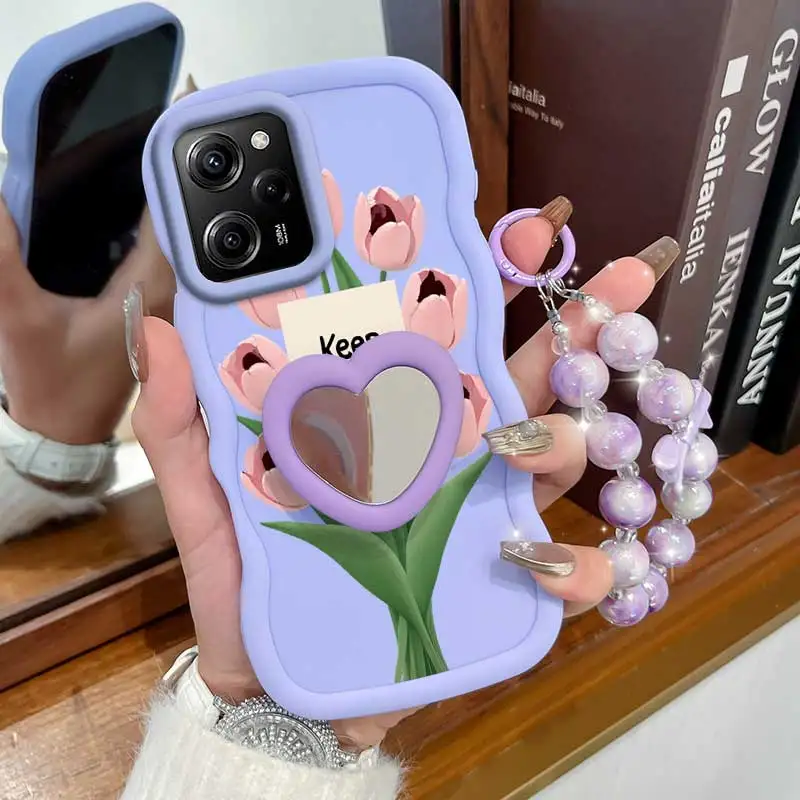 3-Piece Set: Stay Happy Phone Case with Lanyard and Stand