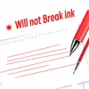Retractable 0.5mm Red Ink Gel Pens Refills Colored Aesthetic Stationery Pen Supplies Ballpoint & Office Pencils Writing School 3