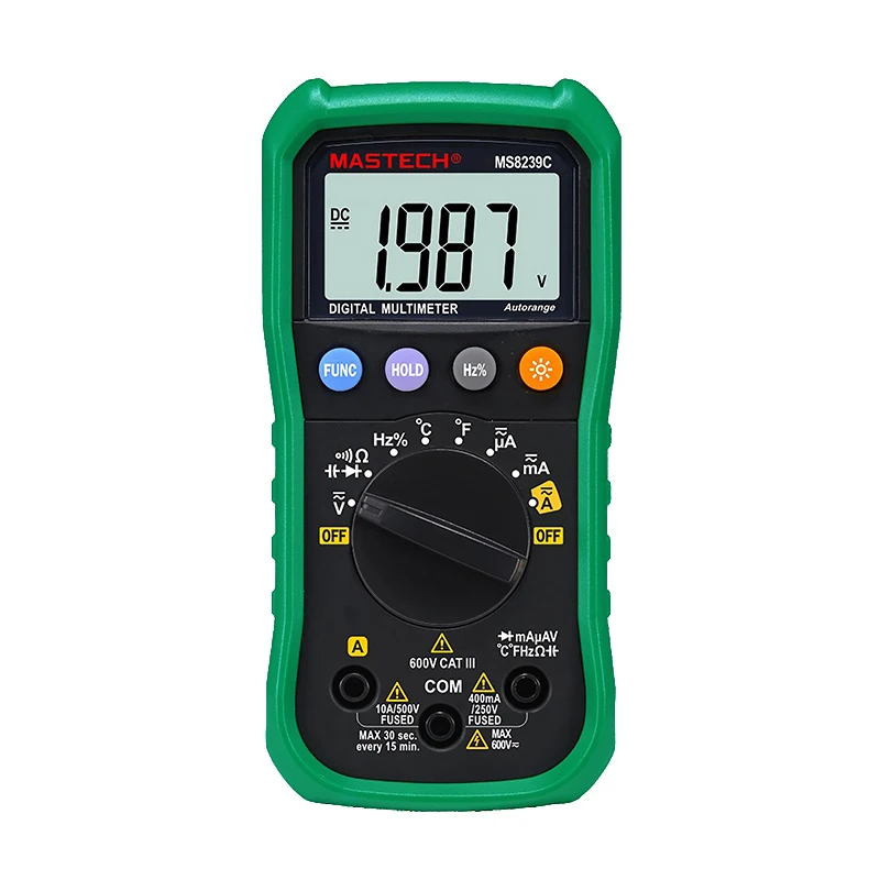 MASTECH MS8239C Digital Multimeter Voltmeter AC DC Current Capacitance Frequency Temperature Tester Meter MASTECH Multimeter