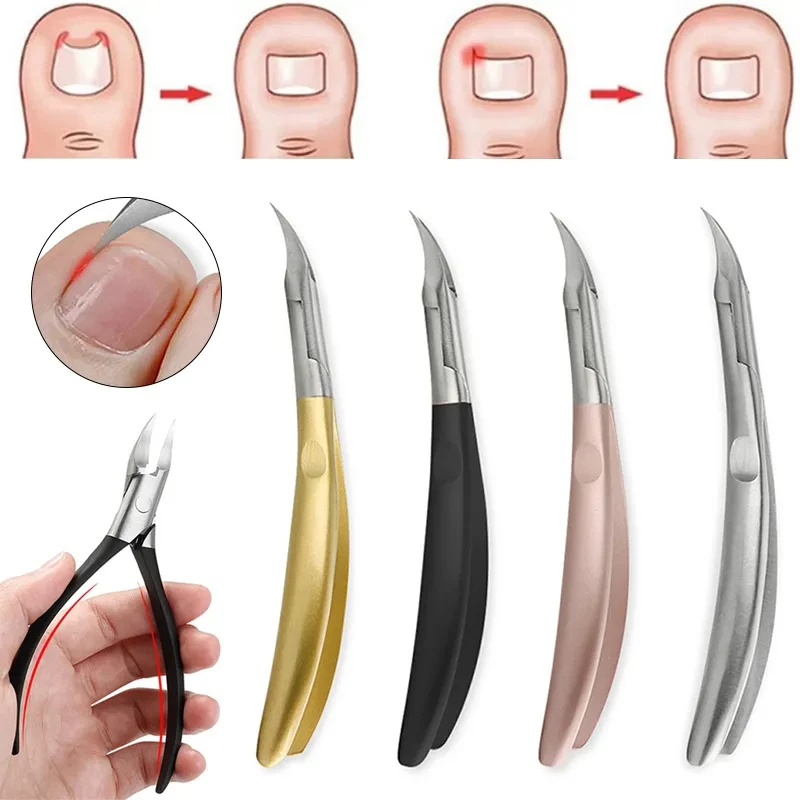 Nail Clippers Ingrown Toenail Nippers Cuticle Cutters Pedicure Manicure Hand Foot Care Tools Professional Cuticle Trimmer