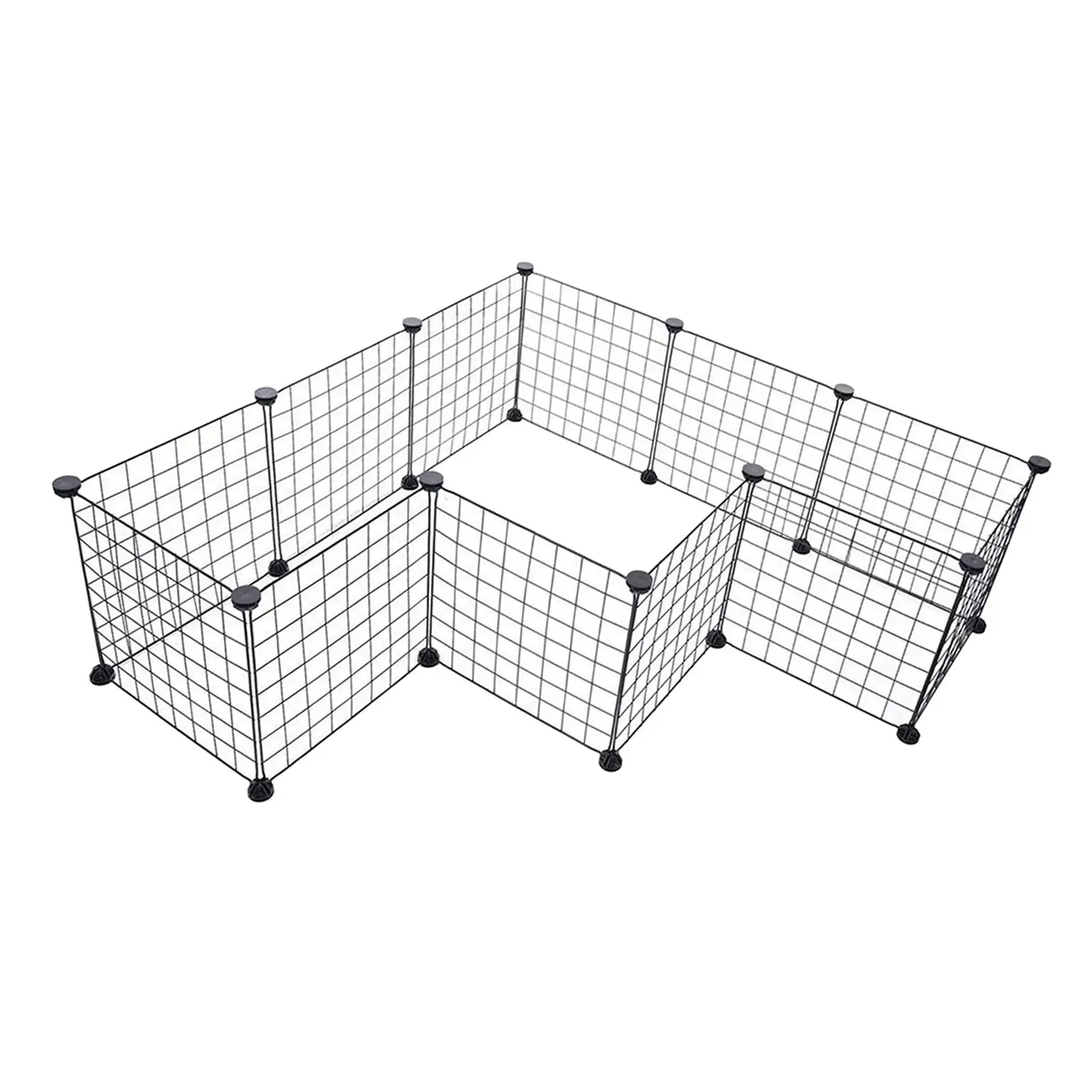 Dog Playpen Portable Dog Exercise Pen Indoor Outdoor Small Animal Cage DIY 12 Panels Pet Fence for Hamster Rabbit Hedgehog