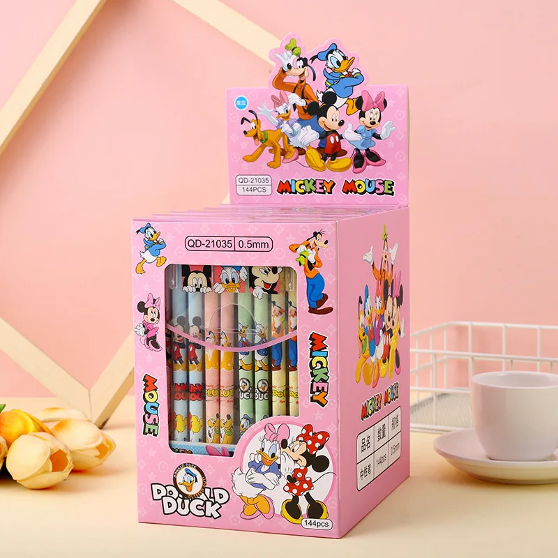 

Disney animation 12 gel pens Mickey Kuromi Strawberry Bear student kawaii stationery writing pen 0.5 black student signature pen