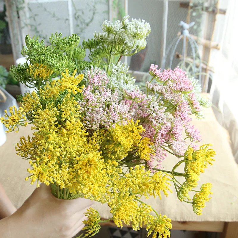 40 Heads Celery Simulation Fake flowers Artificial dandelion Thistle Flower Wedding Valentine's Day Home Decoration | Дом и сад