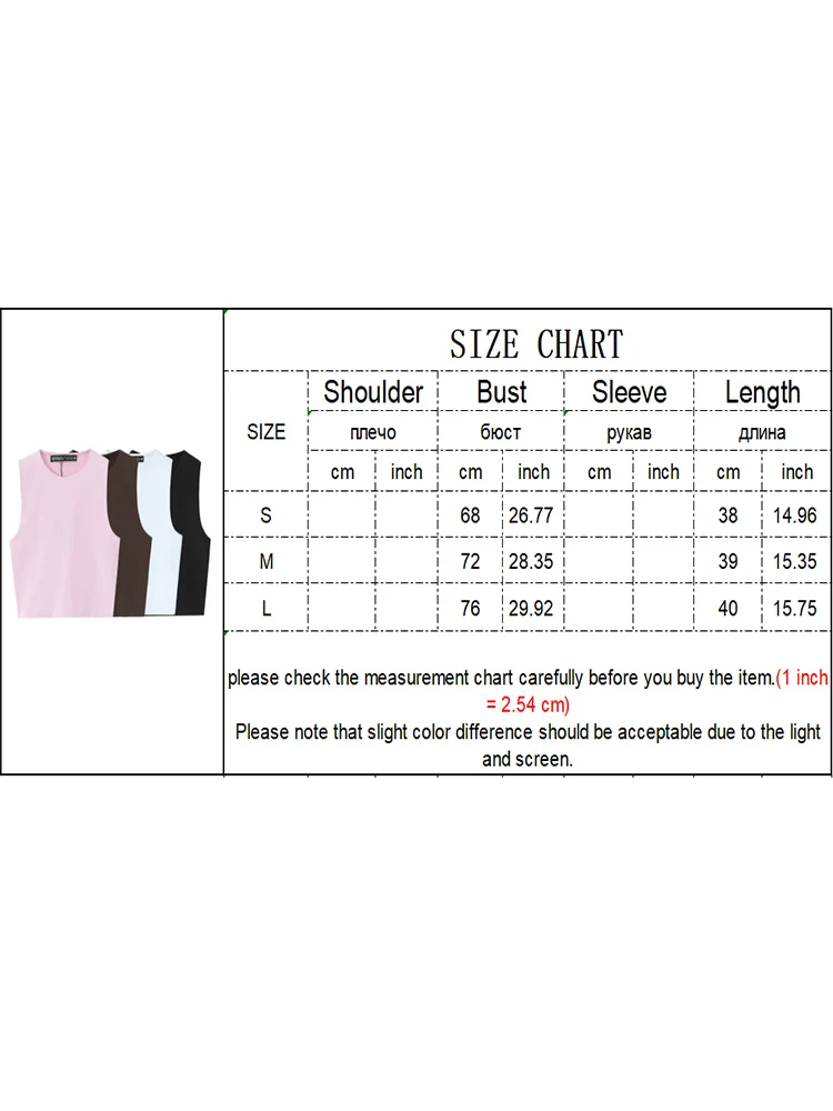 TFMLN Summer Sleeveless Tops For Women Casual Crop Tops Basic Vest O-neck OL Slim Sleeveless Solid T Shirts 2025 Fashion New