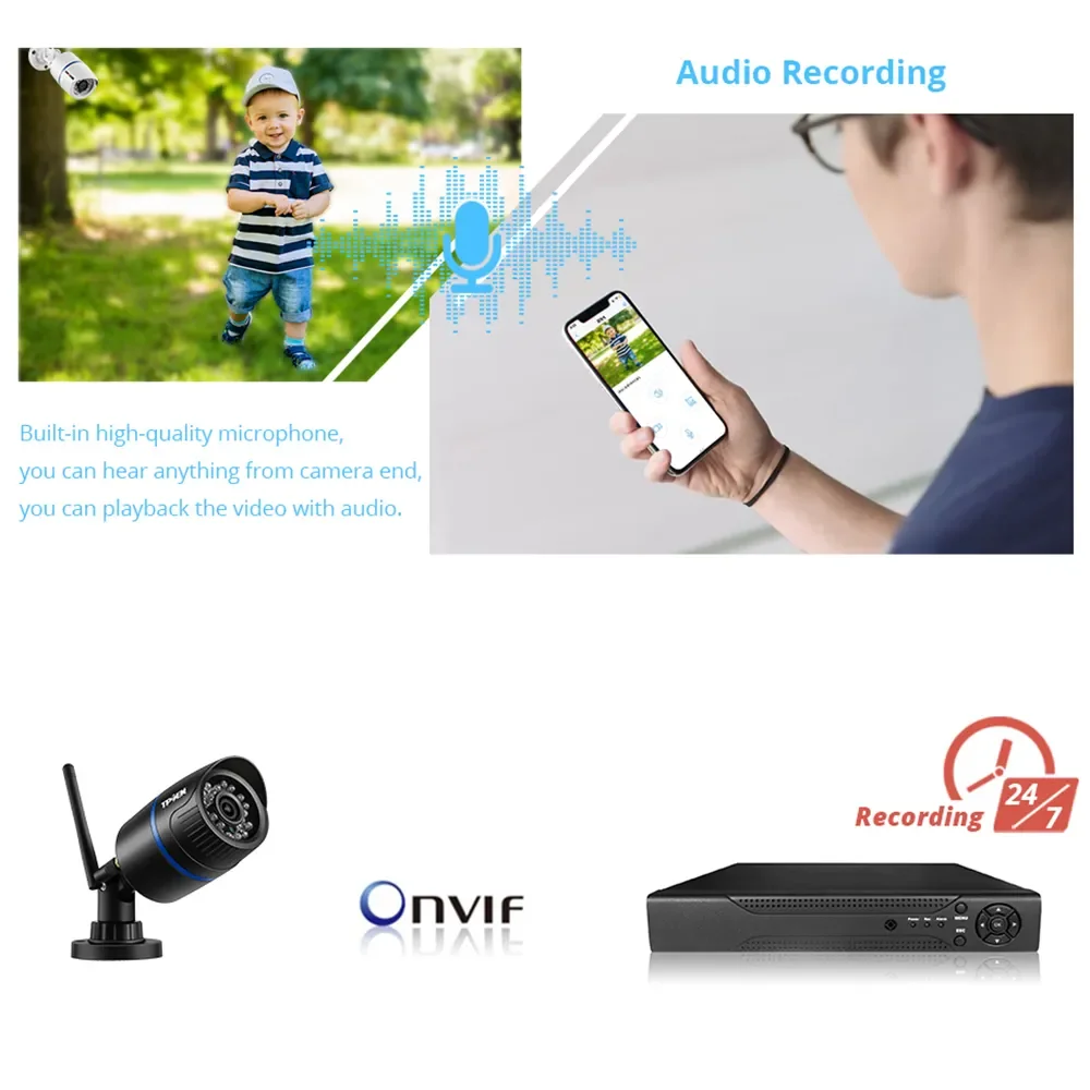 4MP 1080P IP Camera Outdoor WiFi Security Camera Wireless Video Surveillance Wi Fi Bullet CCTV HD Camara CamHipro CamHi Cam 4