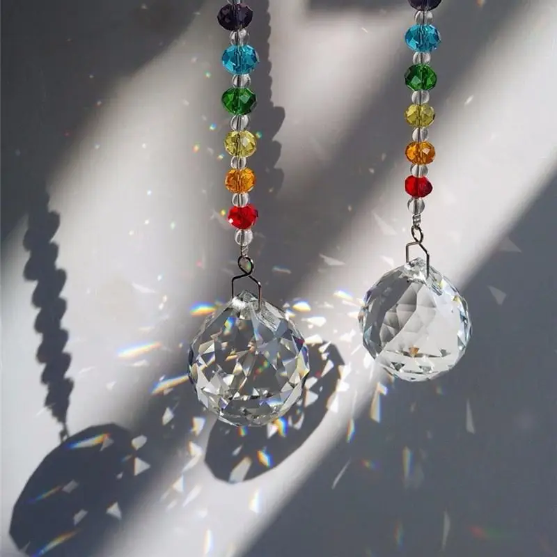 20 Set Cristalli Per Lampadari - Pendenti Prisma 38mm Trasparenti Con Anelli, Per Decorazioni Fai-Da-Te