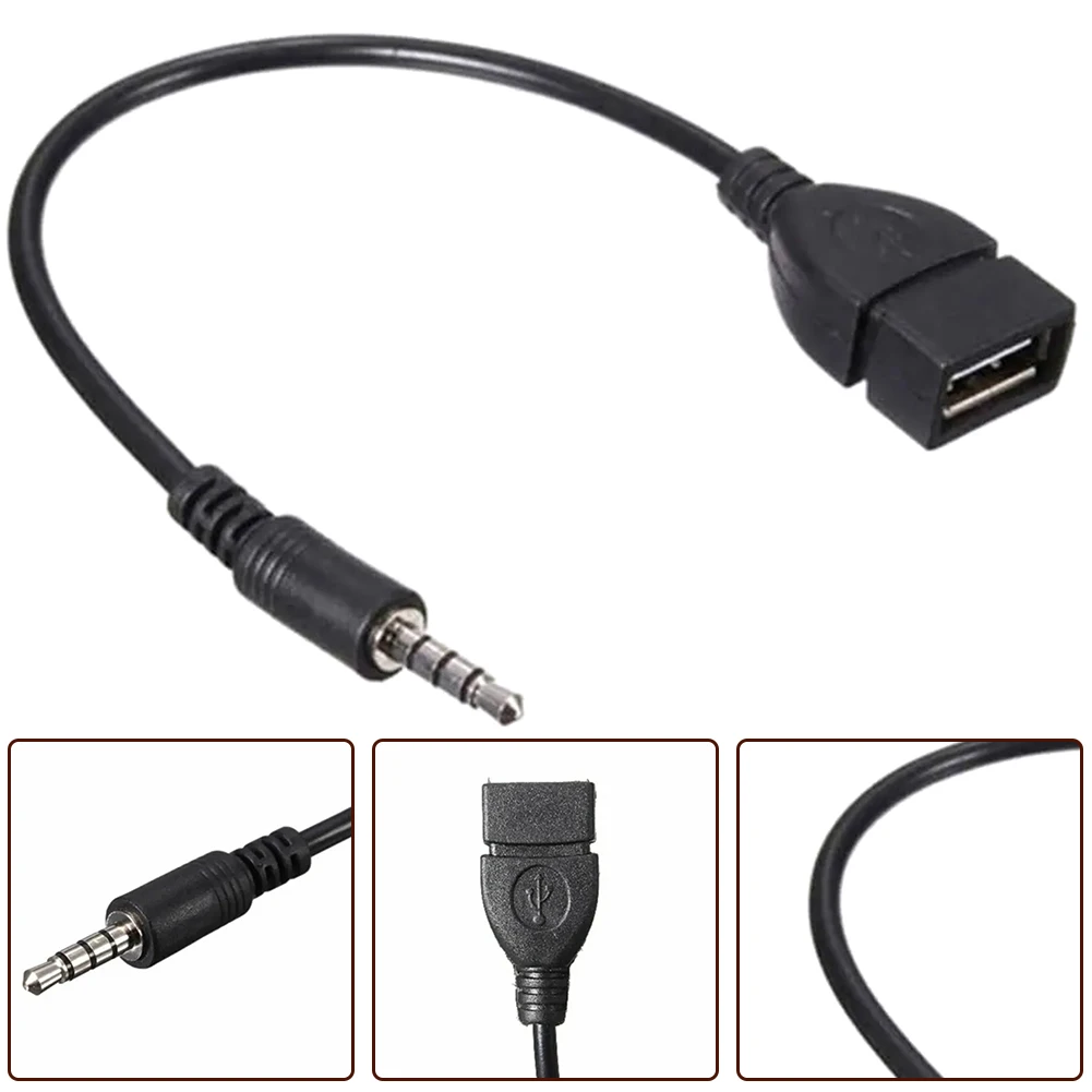 

Audio AUX 3.5mm Male To USB 2.0 Type A Female Converter Adapter Cable 2024 Hot Sale Brand New And High Quality